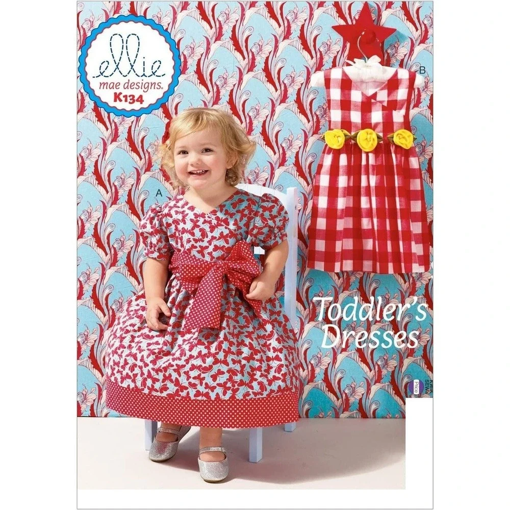 Kwik Sew Sewing Pattern K134 Party Dress Toddlers Size 1-4
